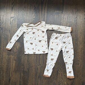 Kyte Baby Toddler Long Sleeve Pajamas in Honey Bear - 3T